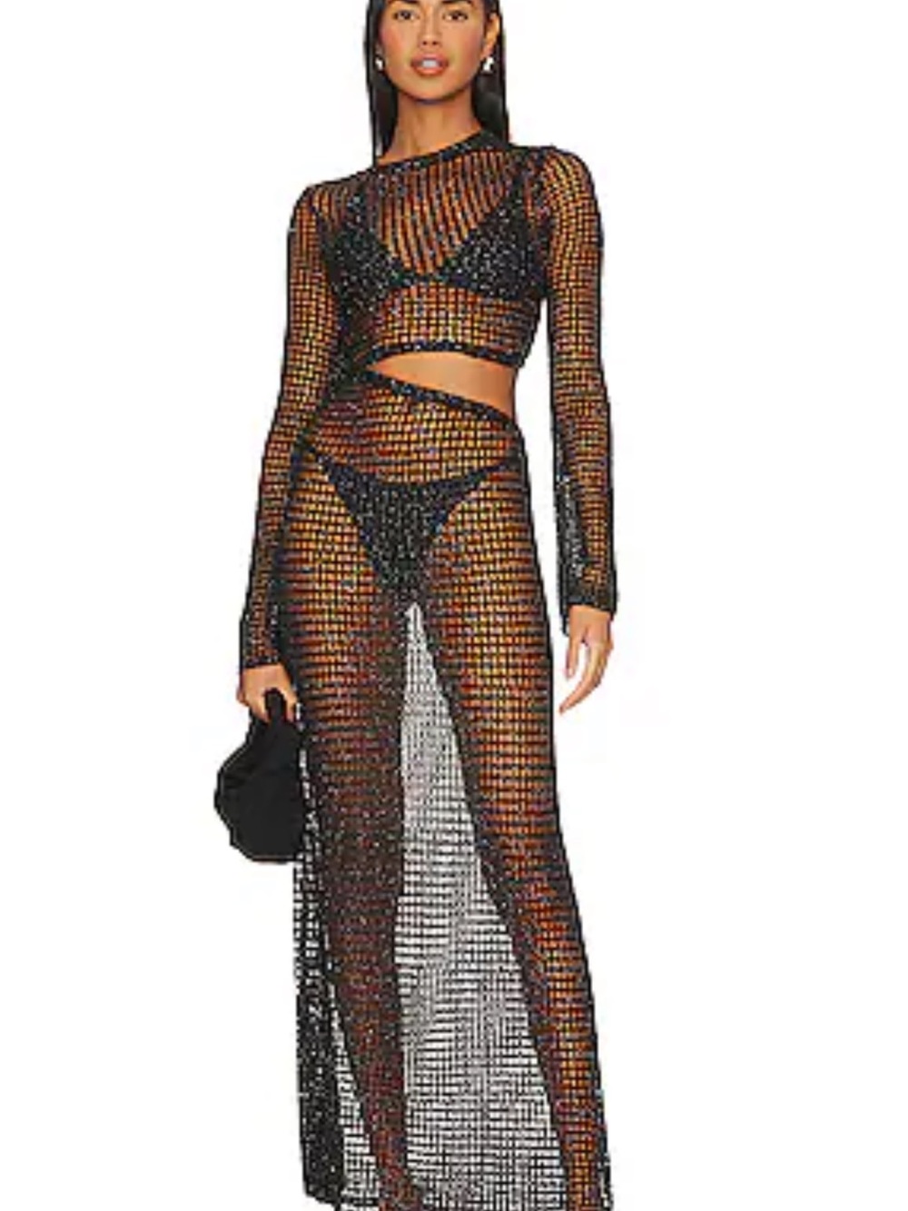 NBD Lo Sequin Dress in Black